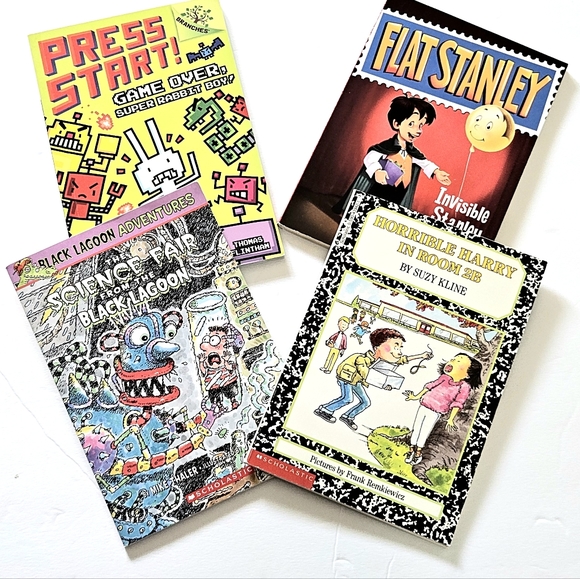 Early Readers Children's Chapter Books Bundle Flat Stanley Press Start - Picture 1 of 11